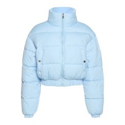 Long sleeved short windproof down jacket 