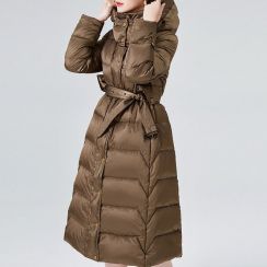 1 pc Waist Belts Hood Zippers  A pendulum Cotton padded Down jacket 