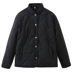 3 pcs Stand Neck Button-down Cotton Coats