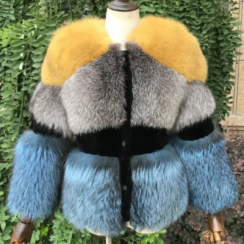 1 pc Colorful Fur Fluffy Winter Warm Overcoats 