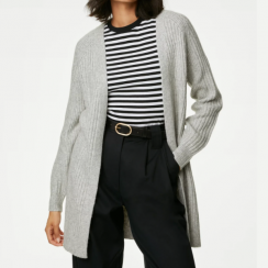 2 pcs Long Sleeve Plus Size Knitted Streetwear Cardigans