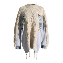 6 pcs Patchwork Crop Top Sweaters