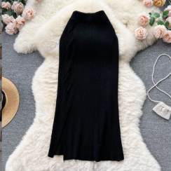 5 pcs Hollow Out Pencil High Waist Knitting Midi Skirts
